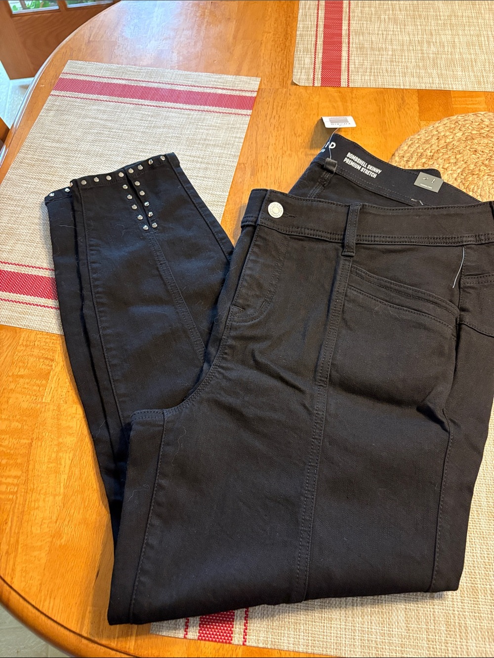 Torrid Black Stud-Trim High-Rise Skinny Jeans NWT size 18